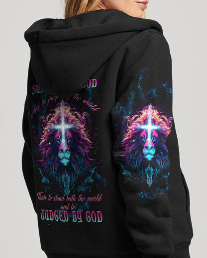 I Would Rather Stand With God Lion Women's All Over Print Shirt - Tltw1809233, easychoo.com