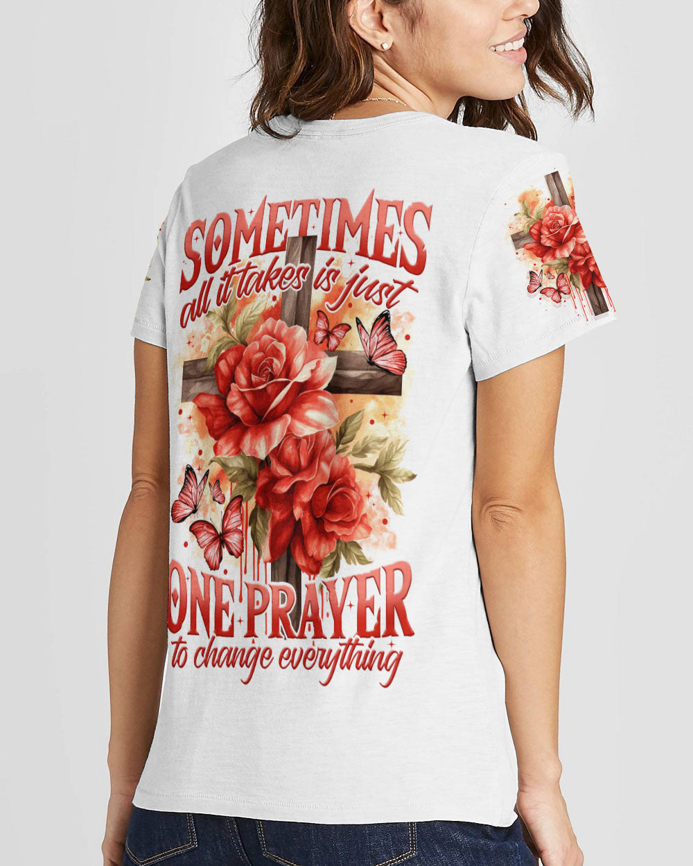 One Prayer To Change Everything Women's All Over Print Shirt - Tytm2308234, easychoo.com