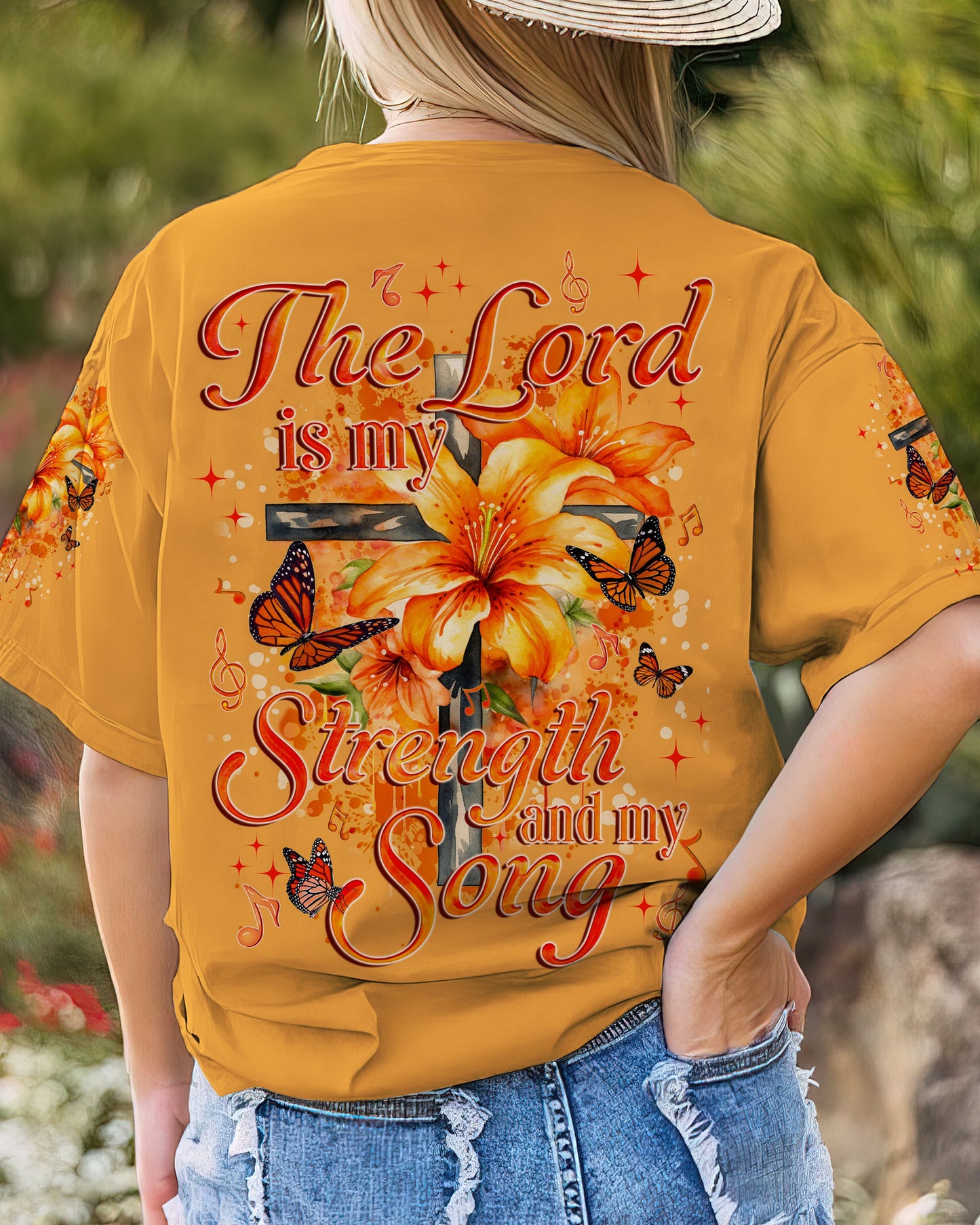 The Lord Is My Strength And My Song Women's All Over Print - Tyqy2209232, easychoo.com