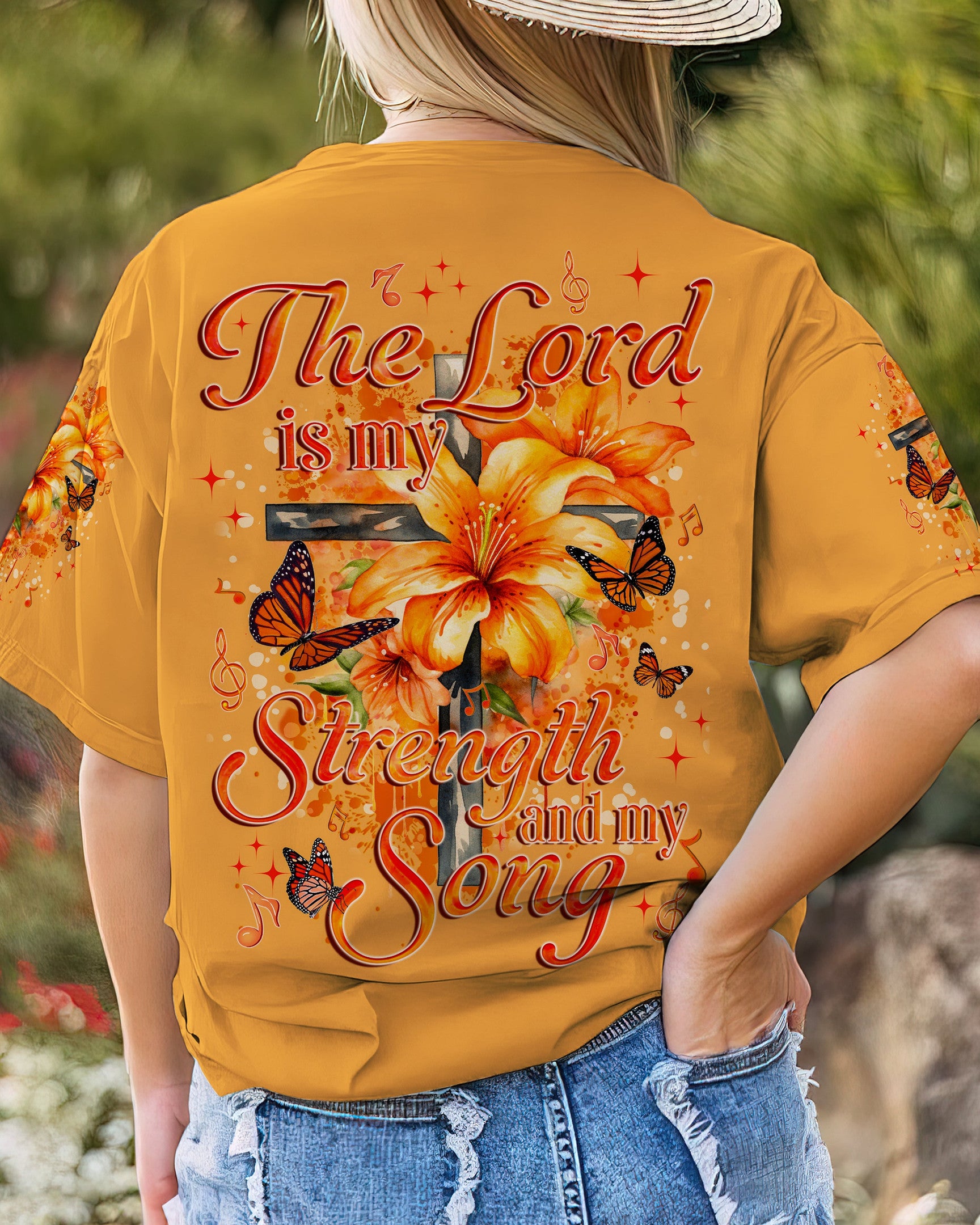 The Lord Is My Strength And My Song Women's All Over Print - Tyqy2209232, easychoo.com