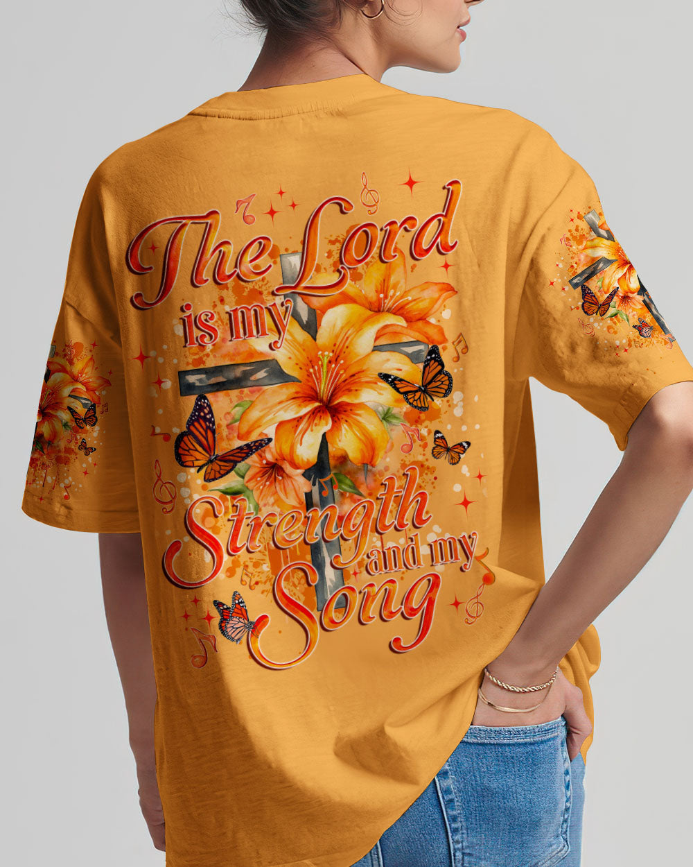 The Lord Is My Strength And My Song Women's All Over Print - Tyqy2209232, easychoo.com