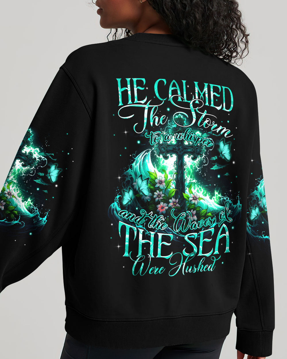 He Calmed The Storm Women's All Over Print Shirt - Tytm1610234, easychoo.com