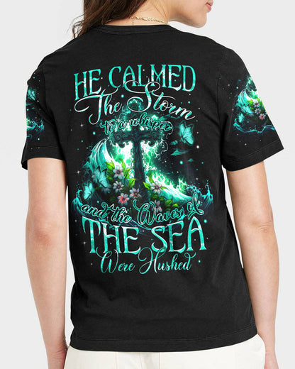 He Calmed The Storm Women's All Over Print Shirt - Tytm1610234, easychoo.com