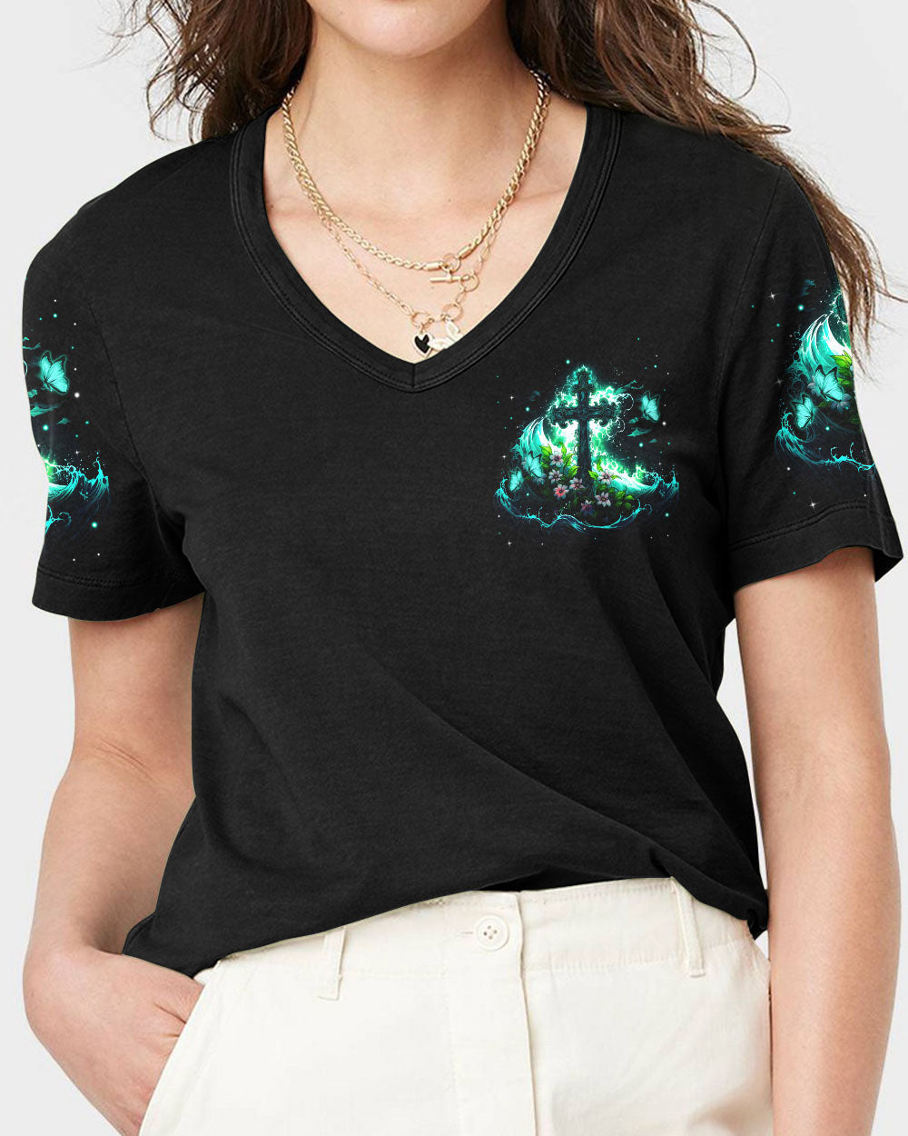He Calmed The Storm Women's All Over Print Shirt - Tytm1610234, easychoo.com