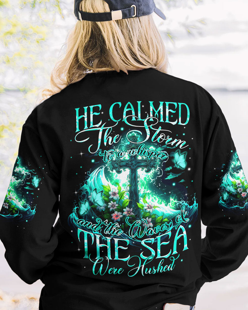 He Calmed The Storm Women's All Over Print Shirt - Tytm1610234, easychoo.com