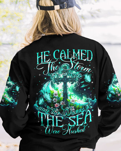 He Calmed The Storm Women's All Over Print Shirt - Tytm1610234, easychoo.com