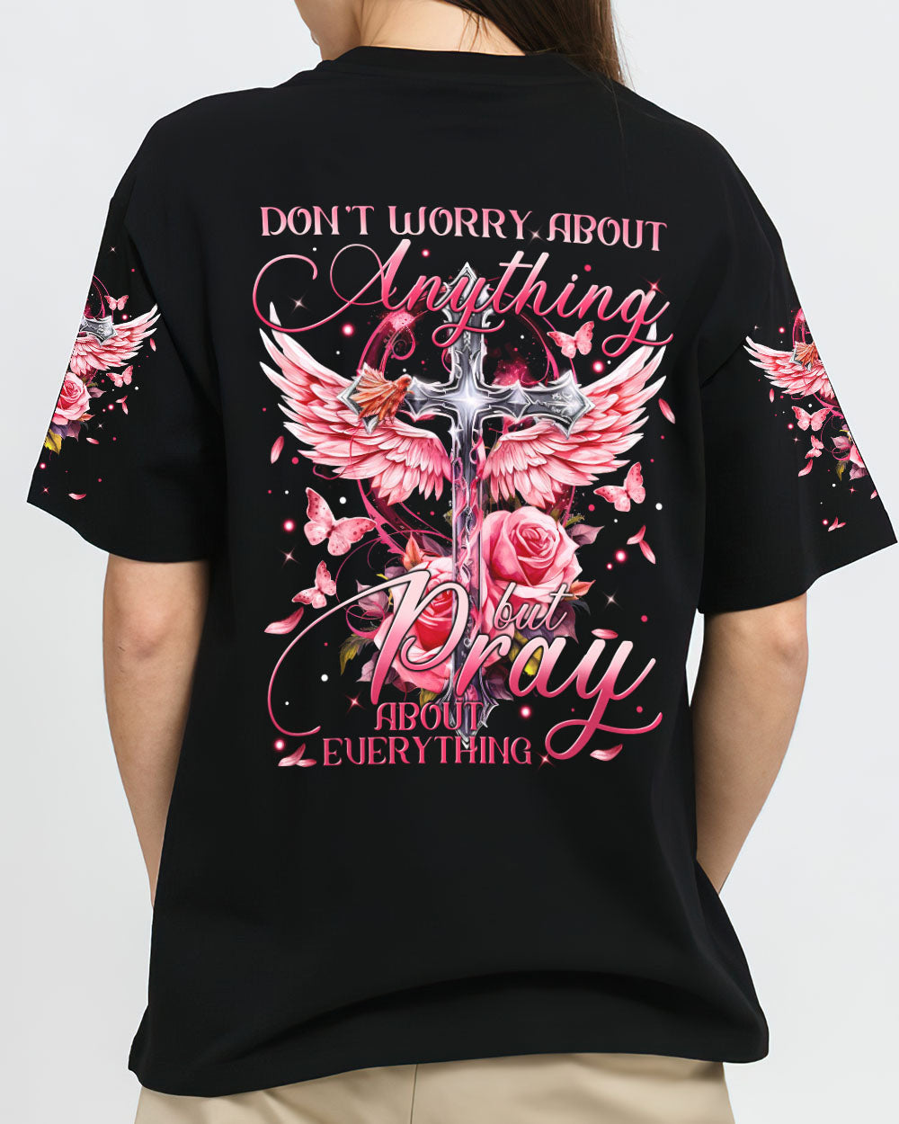 Pray About Everything Women's All Over Print Shirt - Tytm2809233, easychoo.com