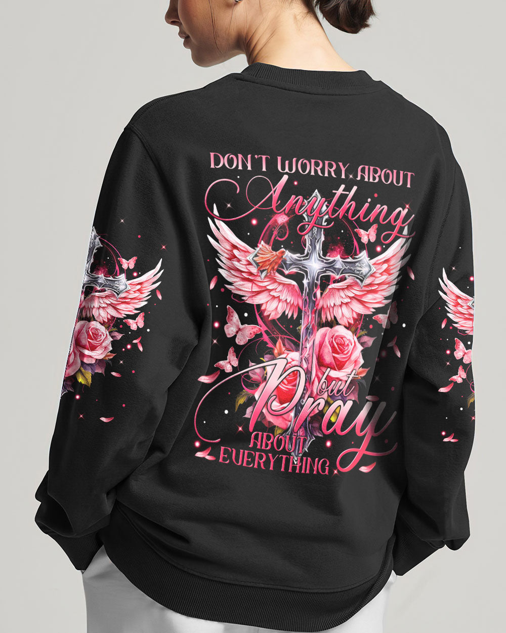 Pray About Everything Women's All Over Print Shirt - Tytm2809233, easychoo.com