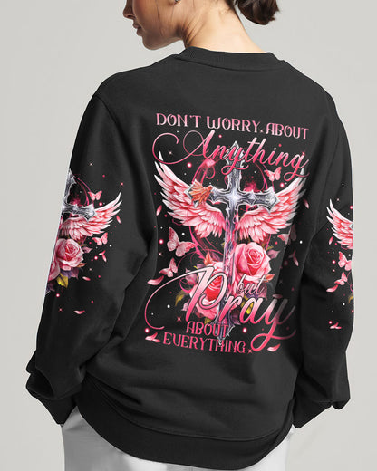 Pray About Everything Women's All Over Print Shirt - Tytm2809233, easychoo.com