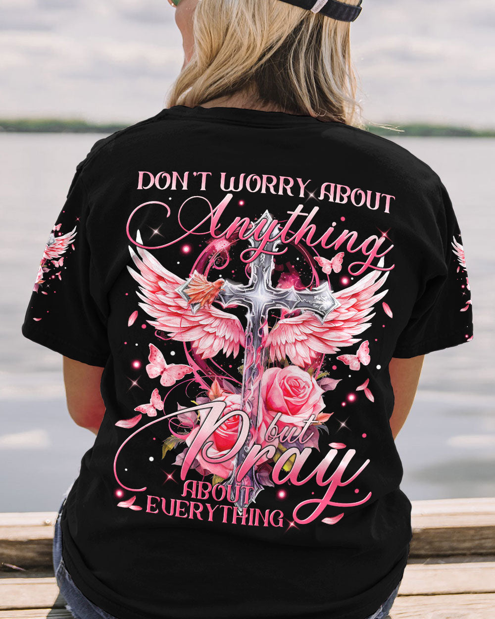 Pray About Everything Women's All Over Print Shirt - Tytm2809233, easychoo.com