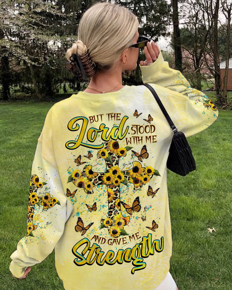 But The Lord Stood With Me Cross Leopard Women's All Over Print Shirt - Tlnz1808231, easychoo.com