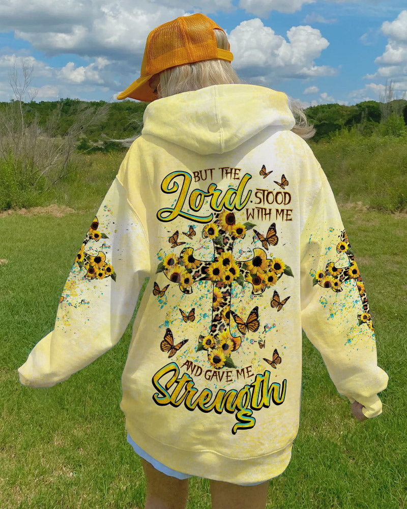 But The Lord Stood With Me Cross Leopard Women's All Over Print Shirt - Tlnz1808231, easychoo.com