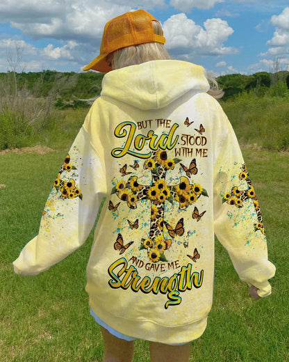 But The Lord Stood With Me Cross Leopard Women's All Over Print Shirt - Tlnz1808231, easychoo.com