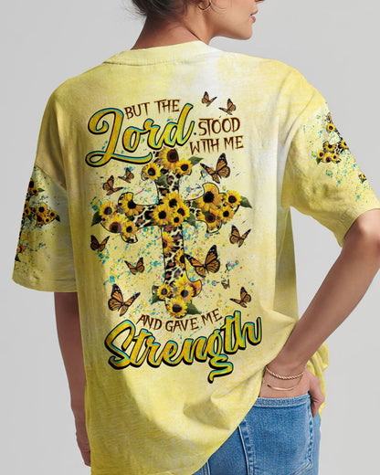 But The Lord Stood With Me Cross Leopard Women's All Over Print Shirt - Tlnz1808231, easychoo.com