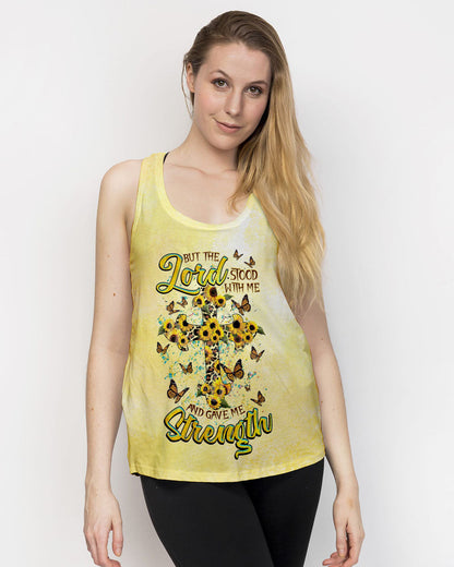 But The Lord Stood With Me Cross Leopard Women's All Over Print Shirt - Tlnz1808231, easychoo.com