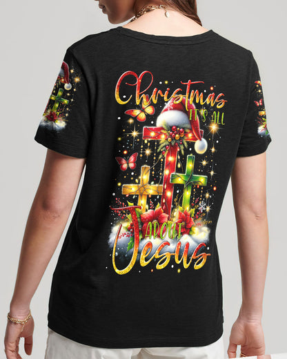 It's All About Jesus Christmas Women's All Over Print Shirt - Tytm2310232, easychoo.com