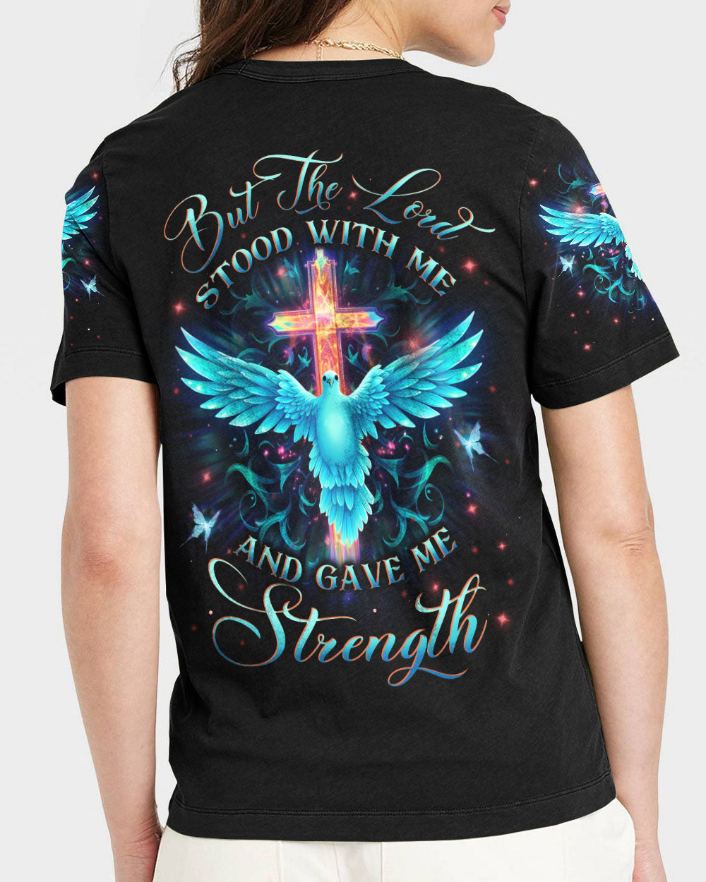 But The Lord Stood With Me Women's All Over Print Shirt - Yhln2010233, easychoo.com