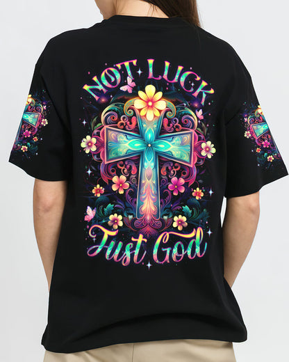 Not Luck Just God Women's All Over Print Shirt - Yhdu0410231, easychoo.com