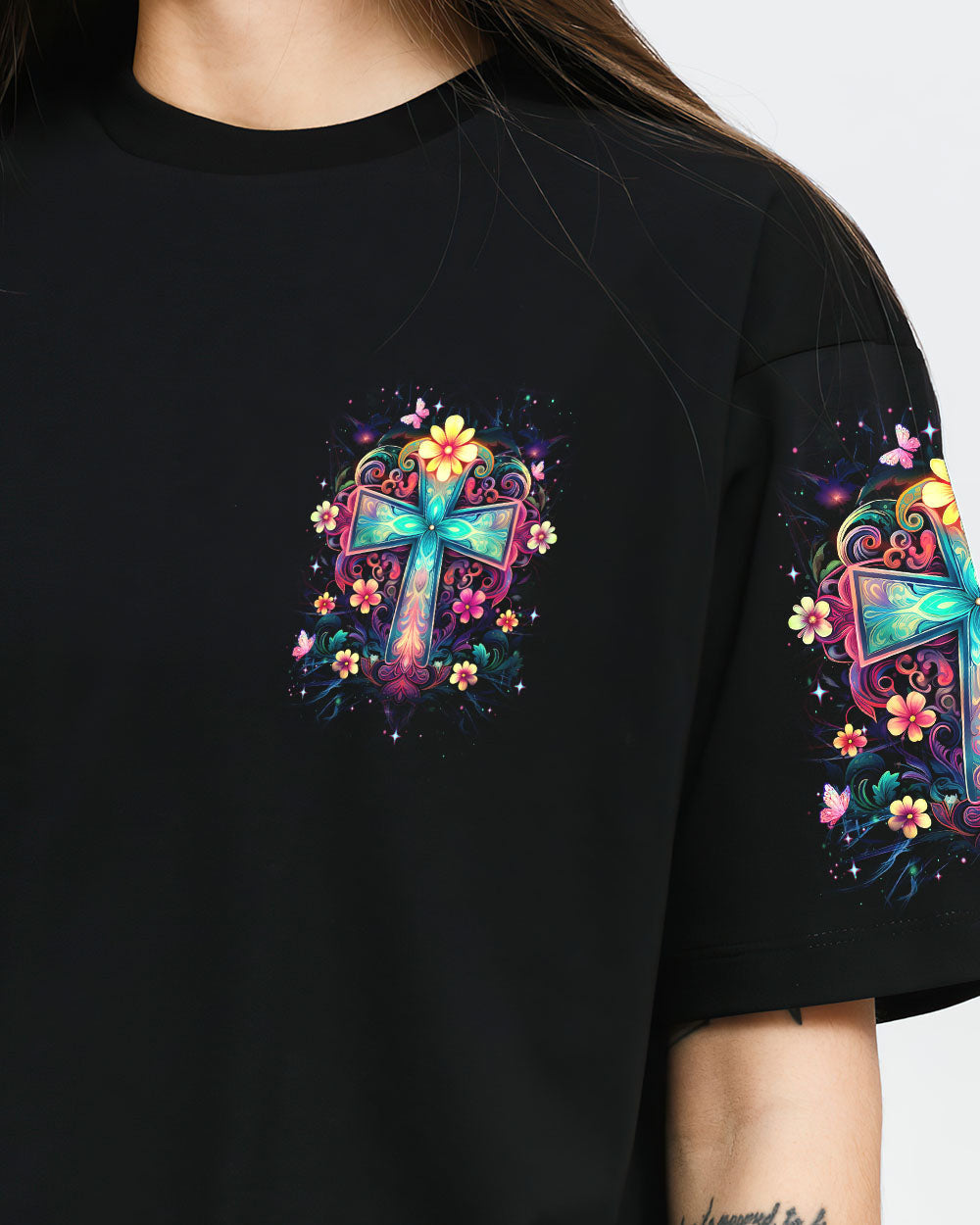 Not Luck Just God Women's All Over Print Shirt - Yhdu0410231, easychoo.com