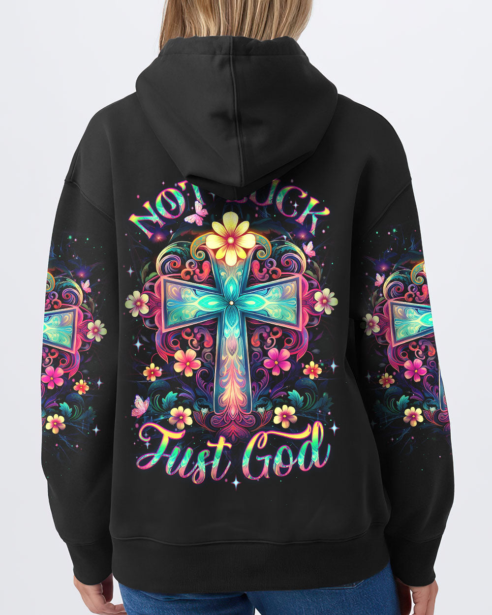 Not Luck Just God Women's All Over Print Shirt - Yhdu0410231, easychoo.com