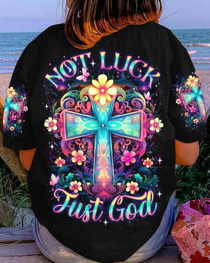 Not Luck Just God Women's All Over Print Shirt - Yhdu0410231, easychoo.com