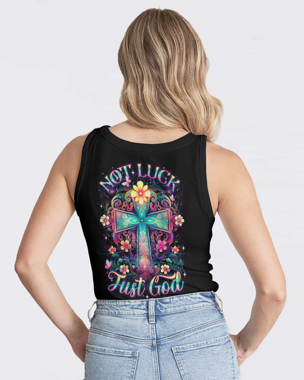 Not Luck Just God Women's All Over Print Shirt - Yhdu0410231, easychoo.com
