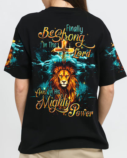Be Strong In The Lord Lion Women's All Print Shirt - Tyqy0610232, easychoo.com