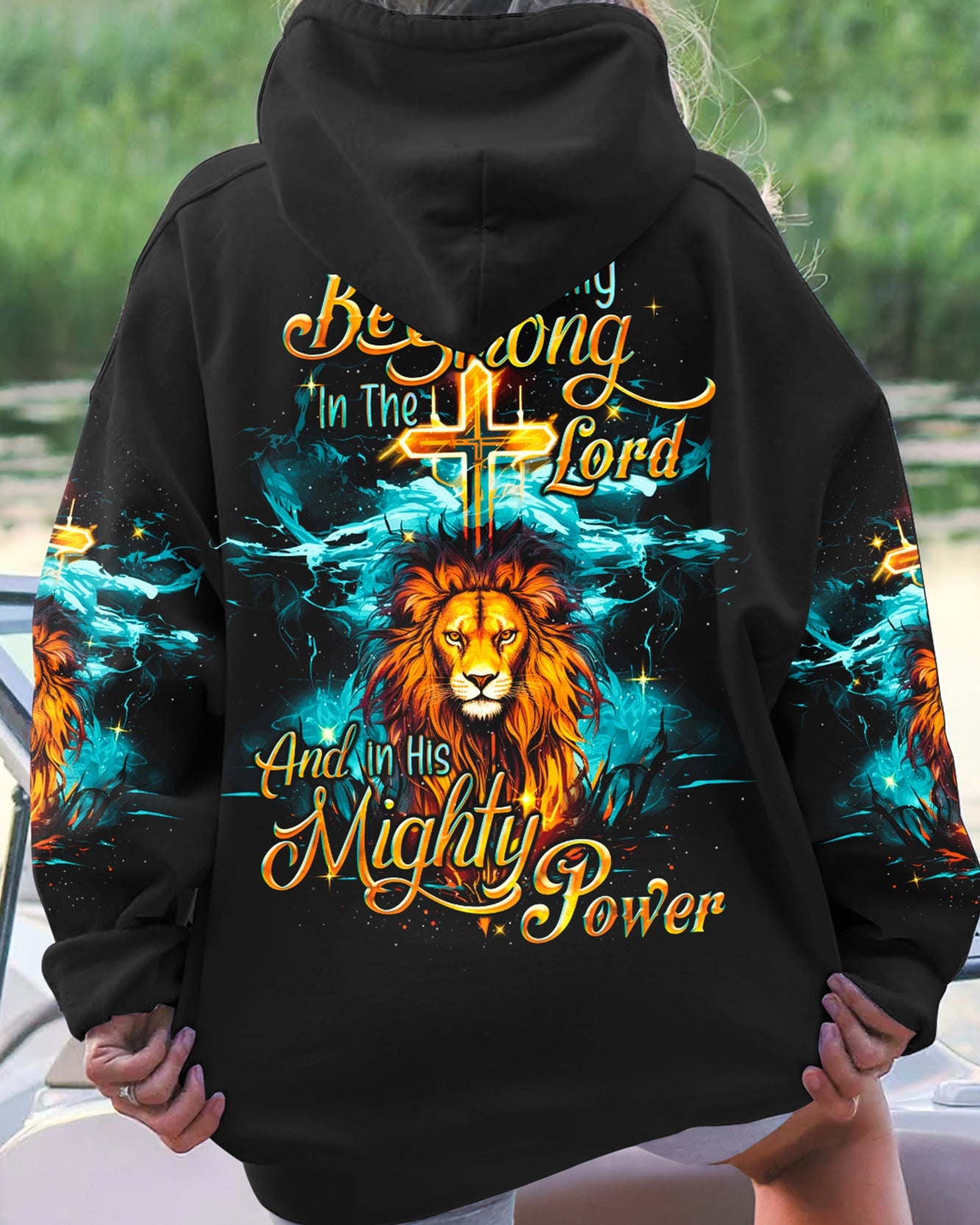 Be Strong In The Lord Lion Women's All Print Shirt - Tyqy0610232, easychoo.com