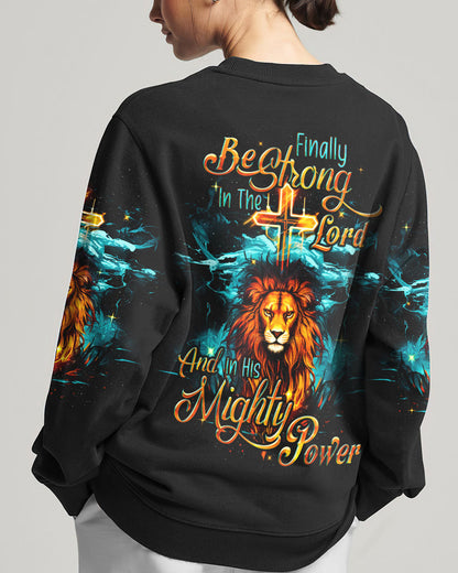 Be Strong In The Lord Lion Women's All Print Shirt - Tyqy0610232, easychoo.com