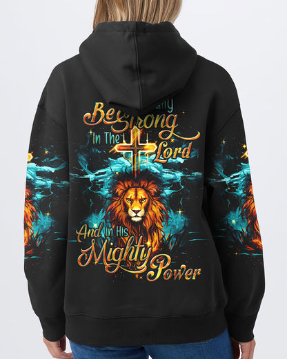 Be Strong In The Lord Lion Women's All Print Shirt - Tyqy0610232, easychoo.com
