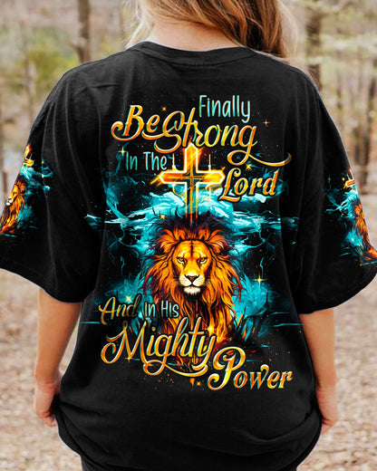 Be Strong In The Lord Lion Women's All Print Shirt - Tyqy0610232, easychoo.com