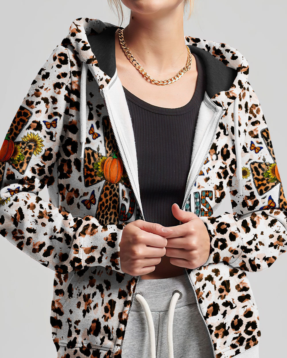 Fall For Jesus Autumn Leopard Women's All Over Print Shirt - Tltw0308234, easychoo.com