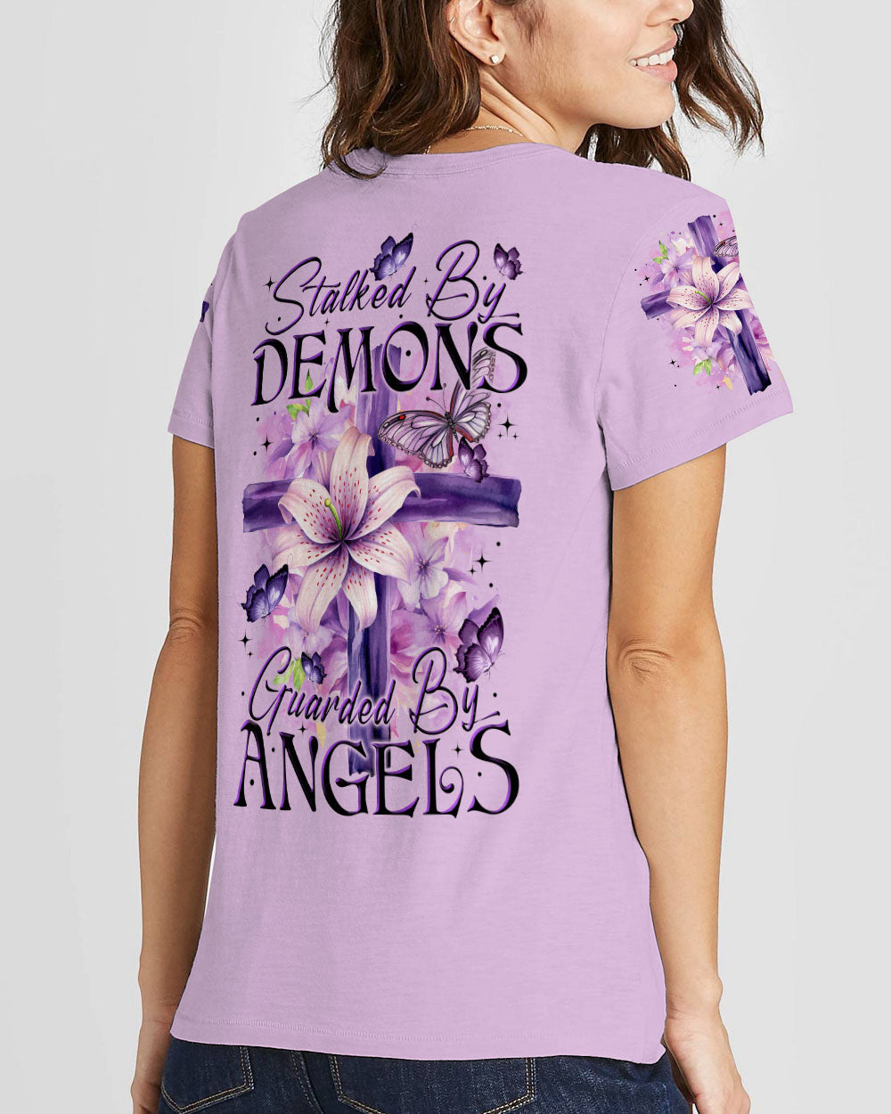 Guarded By Angels Women's All Over Print Shirt - Tytm3008233, easychoo.com