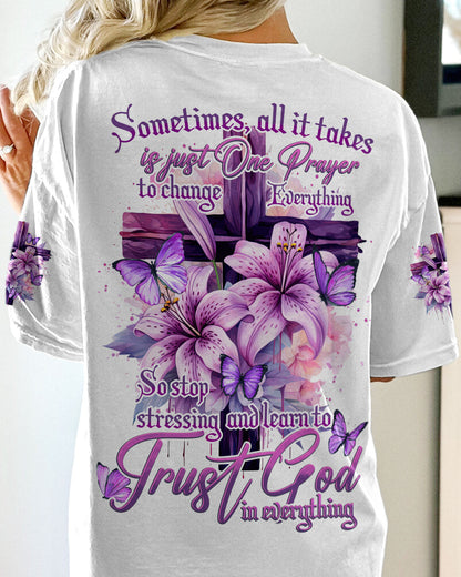 Trust God In Everything Women's All Over Print Shirt - Tytd1609231, easychoo.com