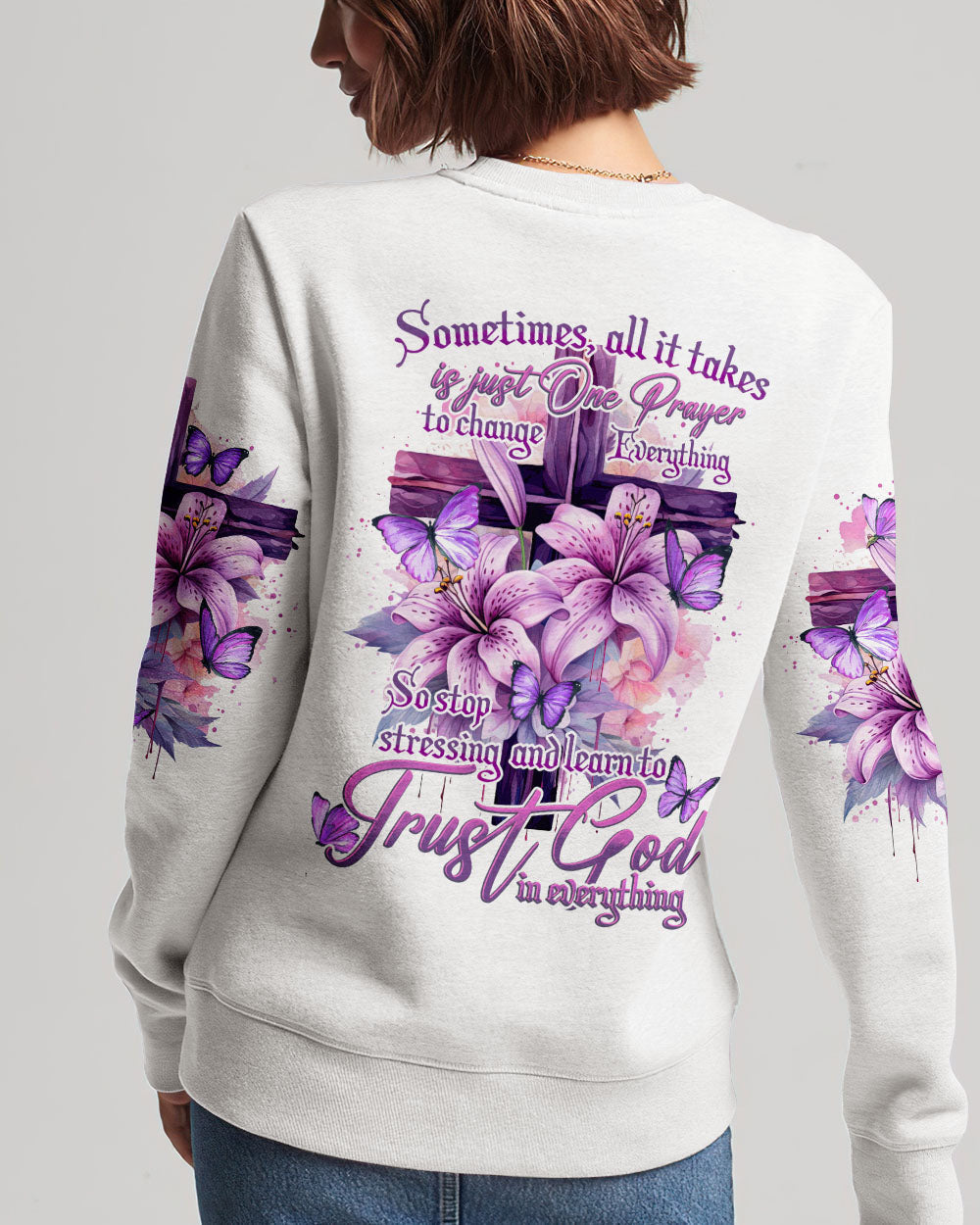 Trust God In Everything Women's All Over Print Shirt - Tytd1609231, easychoo.com