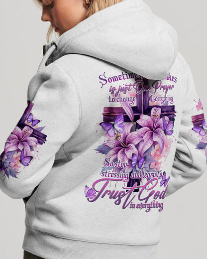 Trust God In Everything Women's All Over Print Shirt - Tytd1609231, easychoo.com