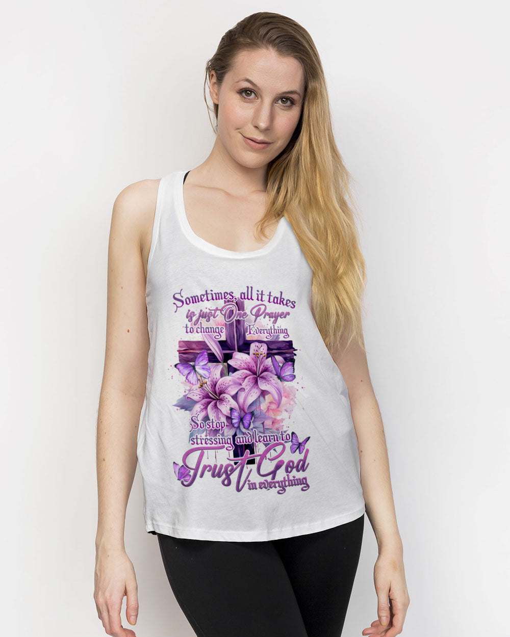 Trust God In Everything Women's All Over Print Shirt - Tytd1609231, easychoo.com