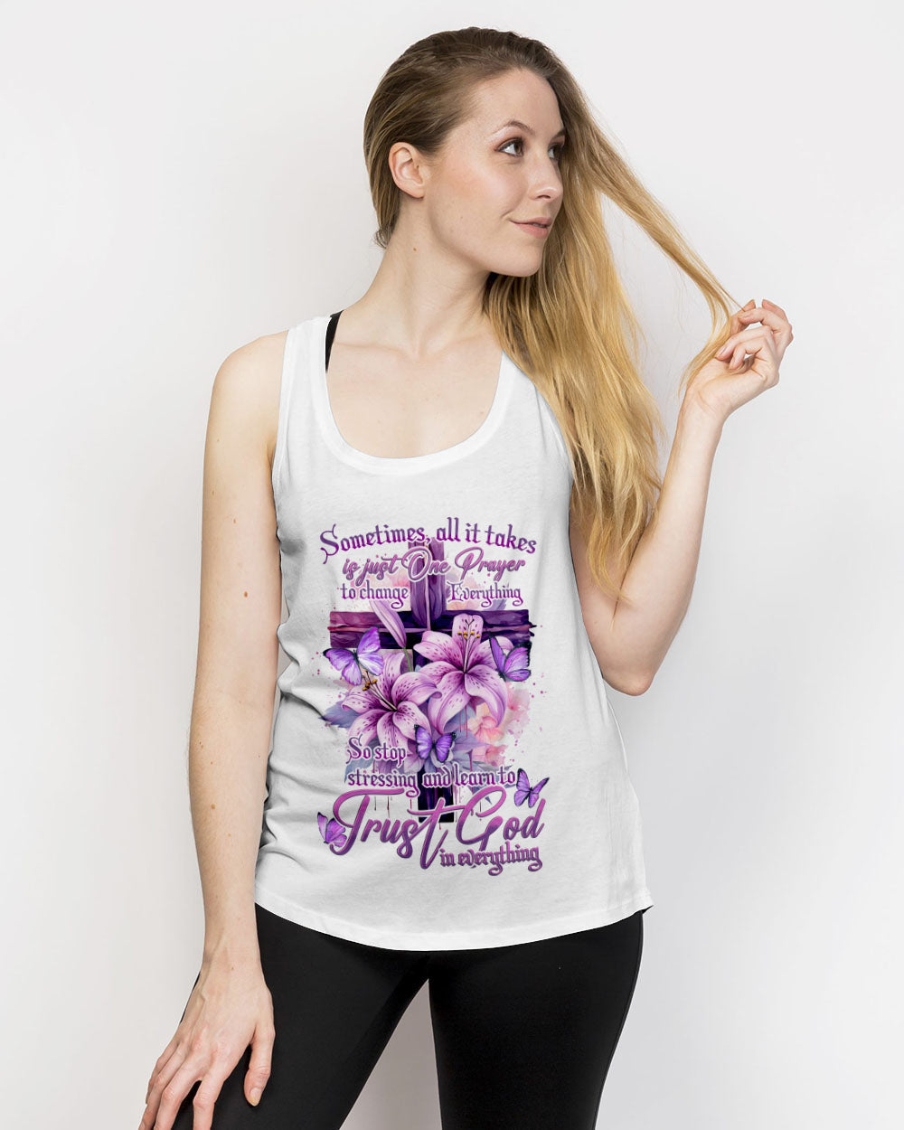 Trust God In Everything Women's All Over Print Shirt - Tytd1609231, easychoo.com