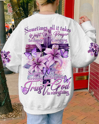 Trust God In Everything Women's All Over Print Shirt - Tytd1609231, easychoo.com