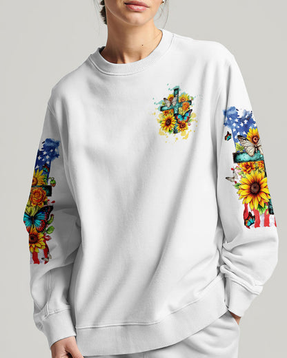 I Can Do All Things Flag Women's All Over Print Shirt - Tltw2007232, easychoo.com