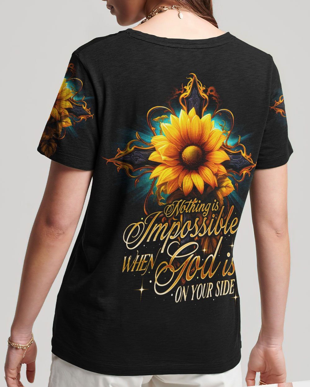 Nothing Is Impossible Women's All Over Print Shirt - Ty2707234, easychoo.com