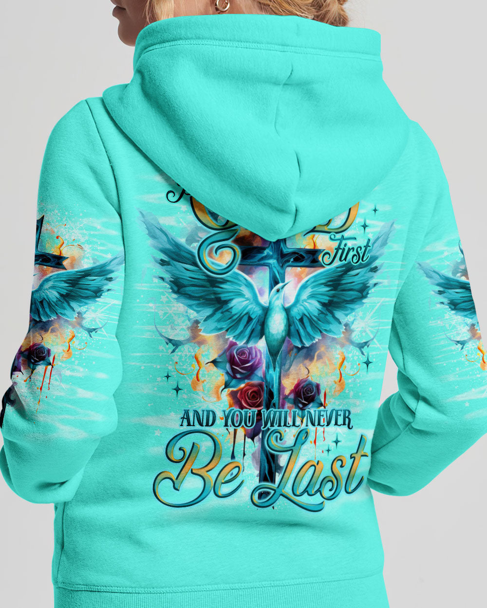 Put God First Women's All Over Print Shirt - Tlno1710233, easychoo.com