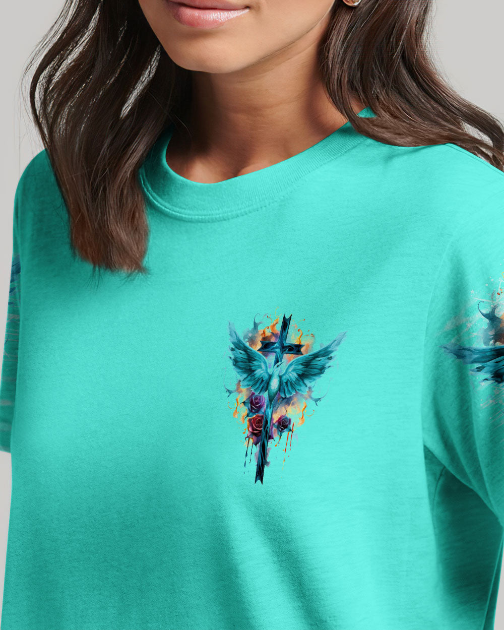 Put God First Women's All Over Print Shirt - Tlno1710233, easychoo.com