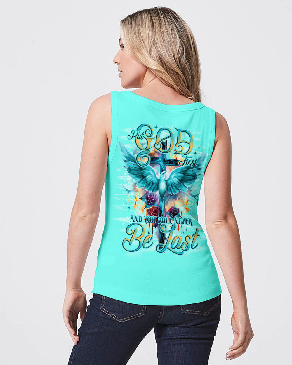 Put God First Women's All Over Print Shirt - Tlno1710233, easychoo.com