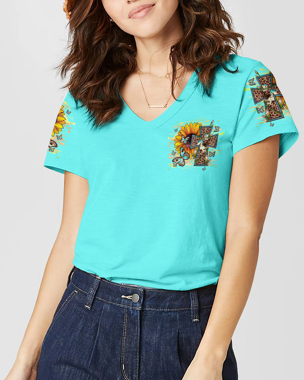 The Lord Is With Me Women's All Over Print Shirt - Yhhg0407234, easychoo.com