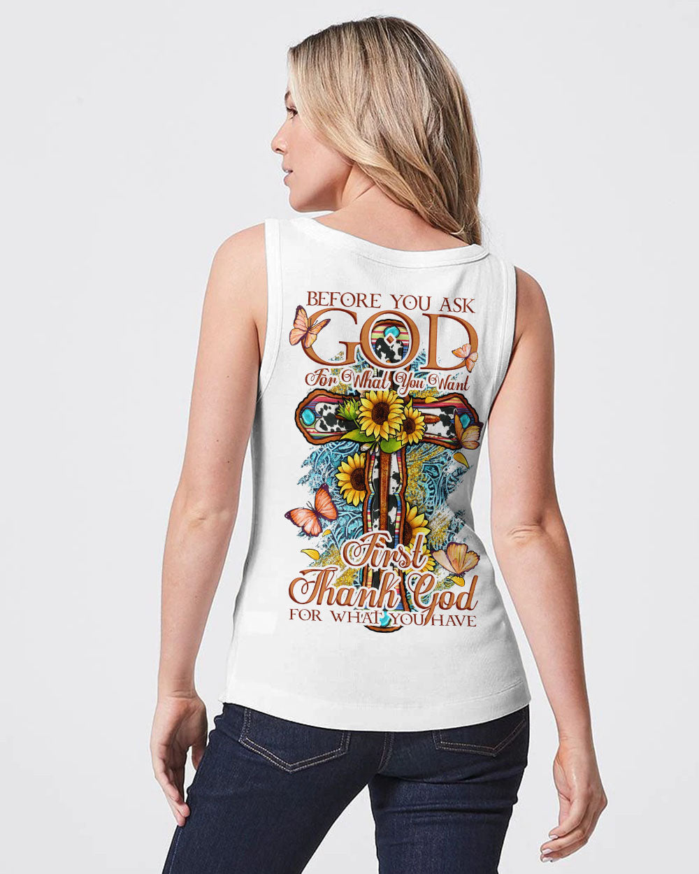 Thank God For What You Have Women's All Over Print Shirt - Tytd0807231, easychoo.com