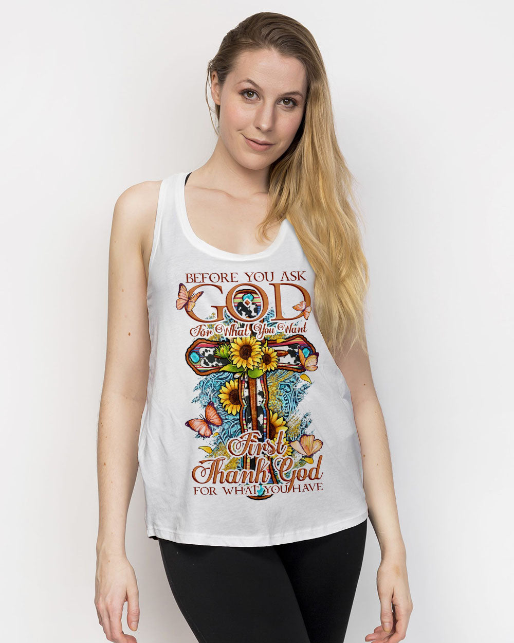 Thank God For What You Have Women's All Over Print Shirt - Tytd0807231, easychoo.com