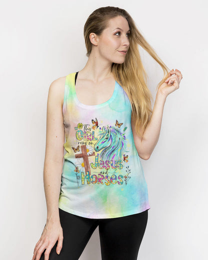 Runs On Jesus And Horses Women's All Over Print Shirt - Tlno2909233, easychoo.com