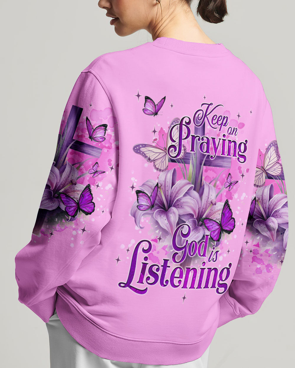 God Is Listening Women's All Over Print Shirt - Tyqy1309233, easychoo.com