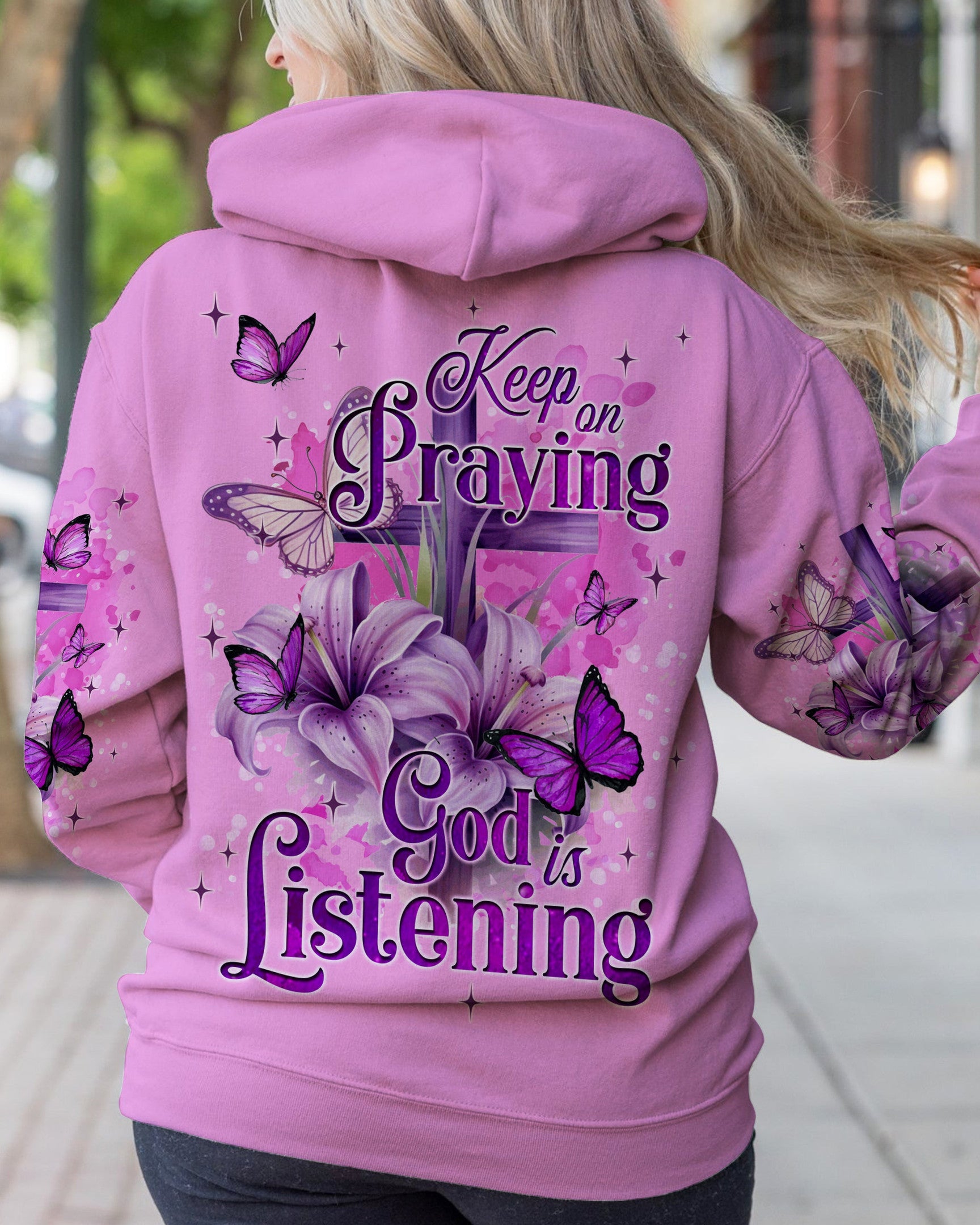 God Is Listening Women's All Over Print Shirt - Tyqy1309233, easychoo.com